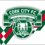Cork City F.C. Diagonal Stripe Flag with modern crest in red, white and green