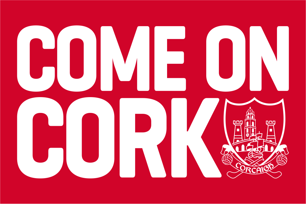 Cork GAA ''Come On Cork'' Crested Flag