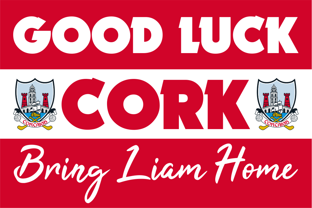 Luck Cork Cork GAA ''Good Luck Cork'' Crested Flag | Flags Ireland – Flags ...