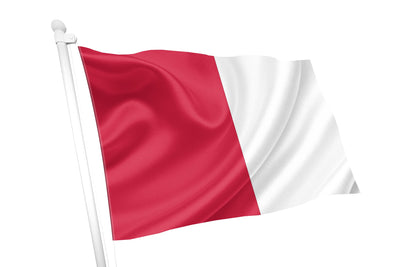 Red & White Coloured Flag