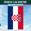 Wimpelkette mit Kroatien-Flagge