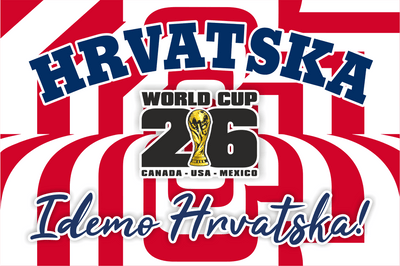 Croatia World Cup 2026 Football Supporter Flag