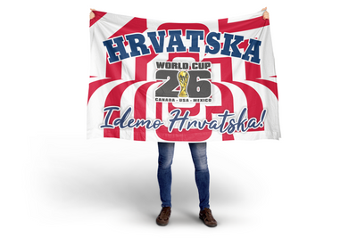 Croatia World Cup 2026 Football Supporter Flag