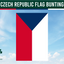 Wimpelkette mit Flagge der Tschechischen Republik