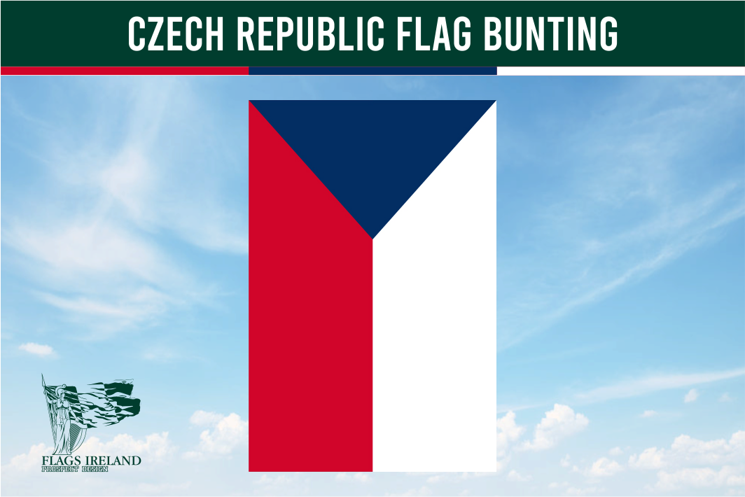 Wimpelkette mit Flagge der Tschechischen Republik
