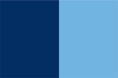 Dark Blue & Azure Blue Handwaver Flag