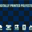 Dark Blue & Black Chequered Flag