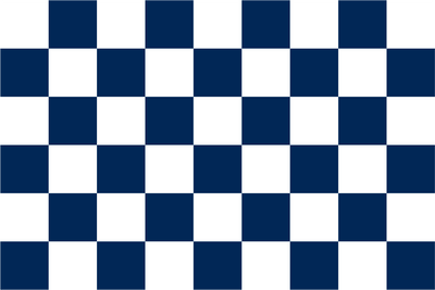 Dark Blue & White Chequered Handwaver Flag