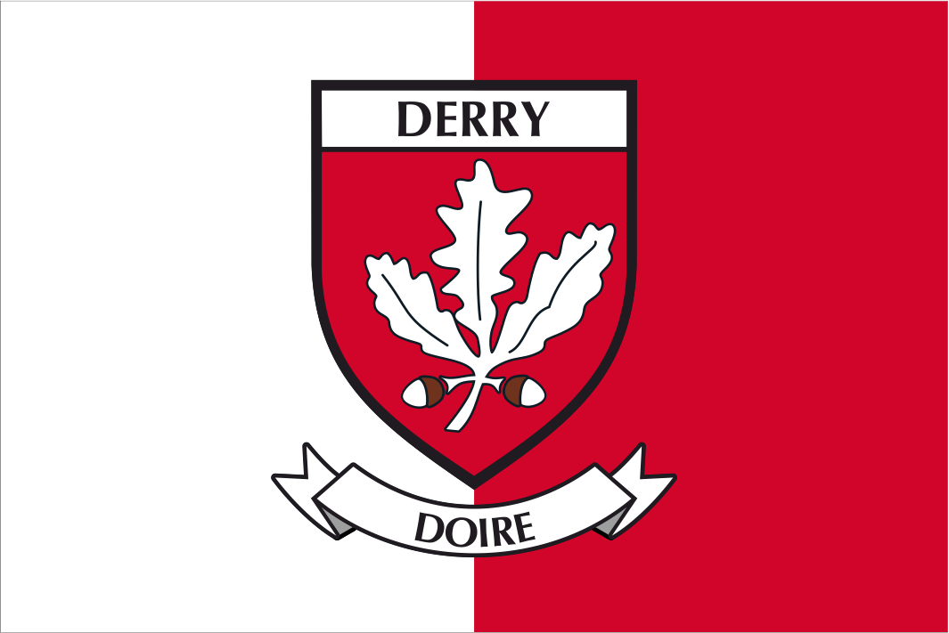 Derry County Crest Handwaver Flags – Flags Ireland Prospect Design