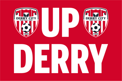 Derry City Football Club ''UP DERRY'' Flag