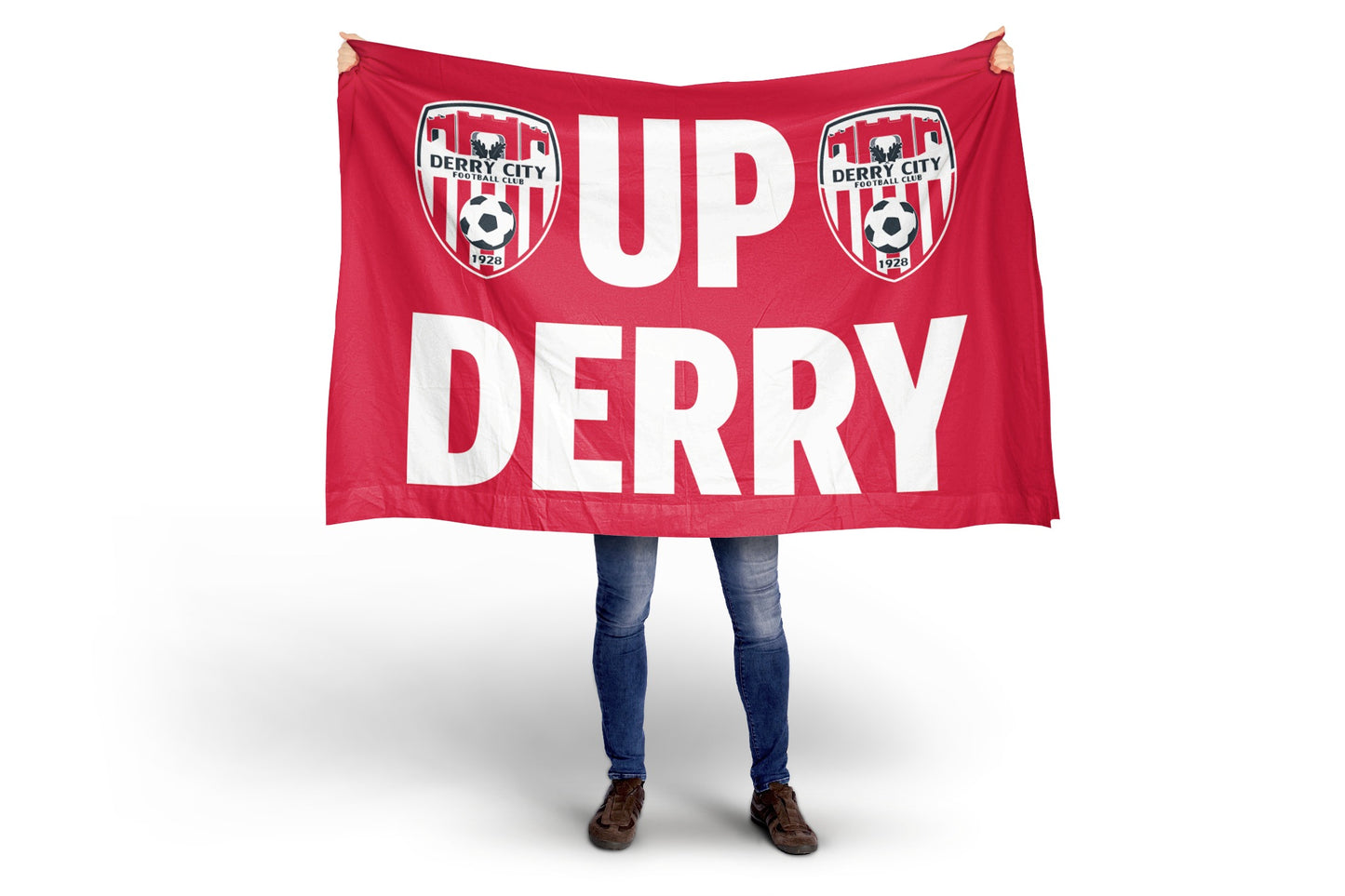 Derry City Football Club ''UP DERRY'' Flag