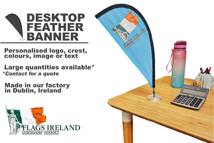Desktop Feather Banner – Custom Printed Table Display | Worldwide ...