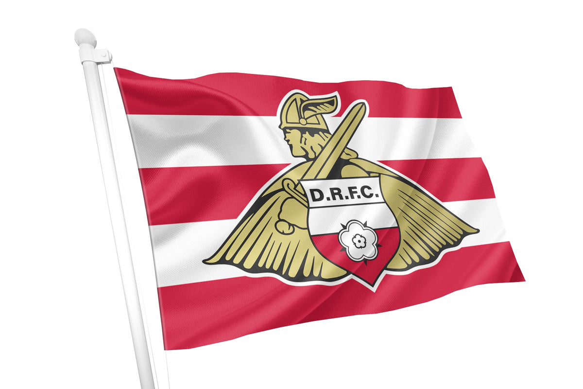 Red Rovers Flag Doncaster Rovers Football Club Flag - Premium Knitted Polyester ...