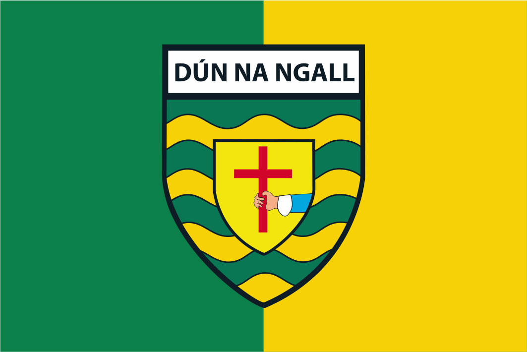 Donegal GAA Crest Flag