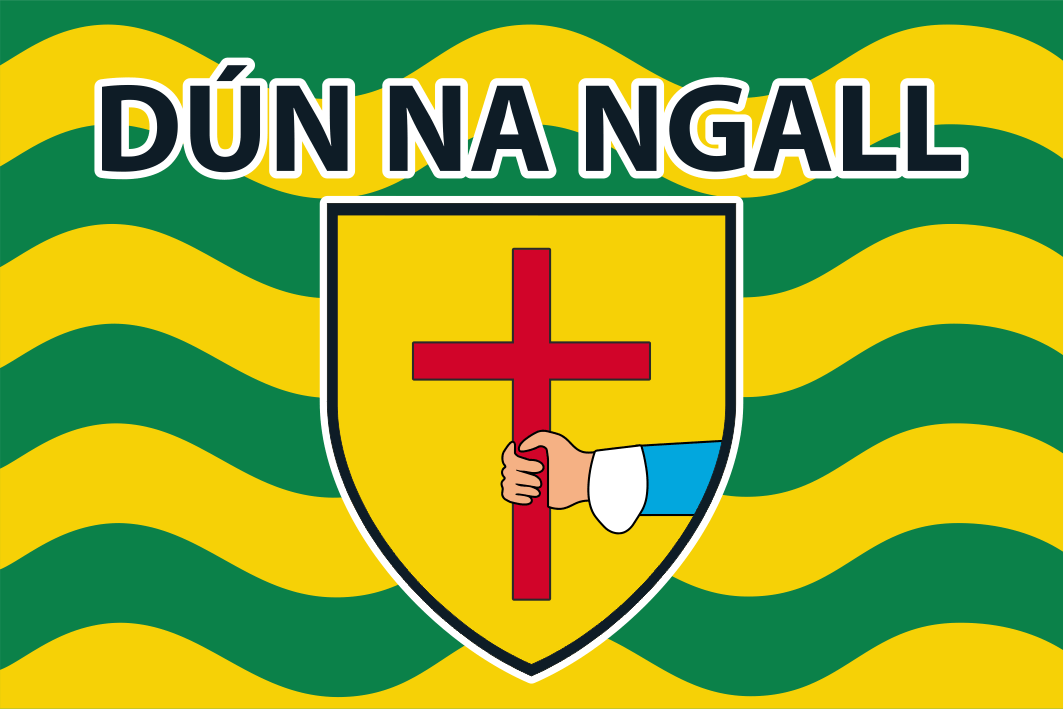 Dún Na Ngall(Donegal) Wave Stripe Flag