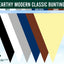 Earthy Modern Classic Bunting