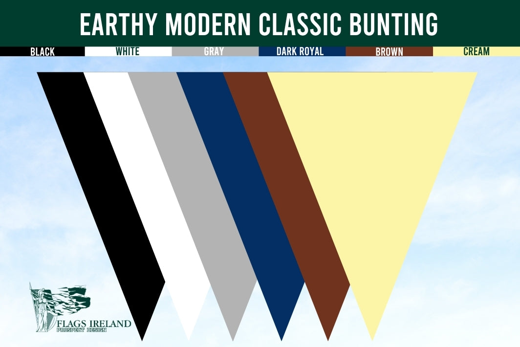 Earthy Modern Classic Bunting