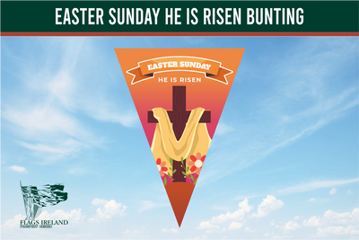 Easter Sunday "He Is Risen" Bunting