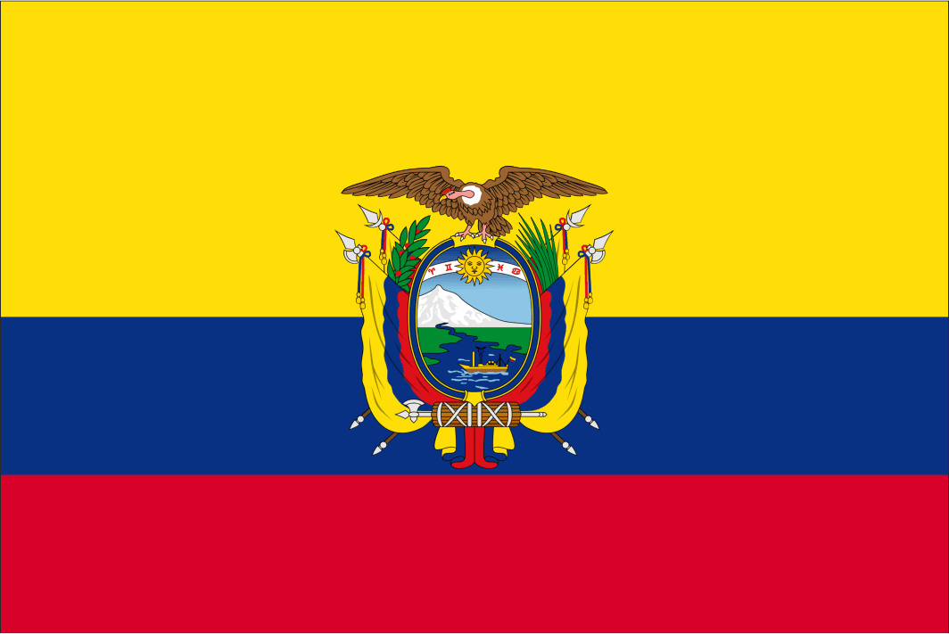 Ecuador Handwaver Flag