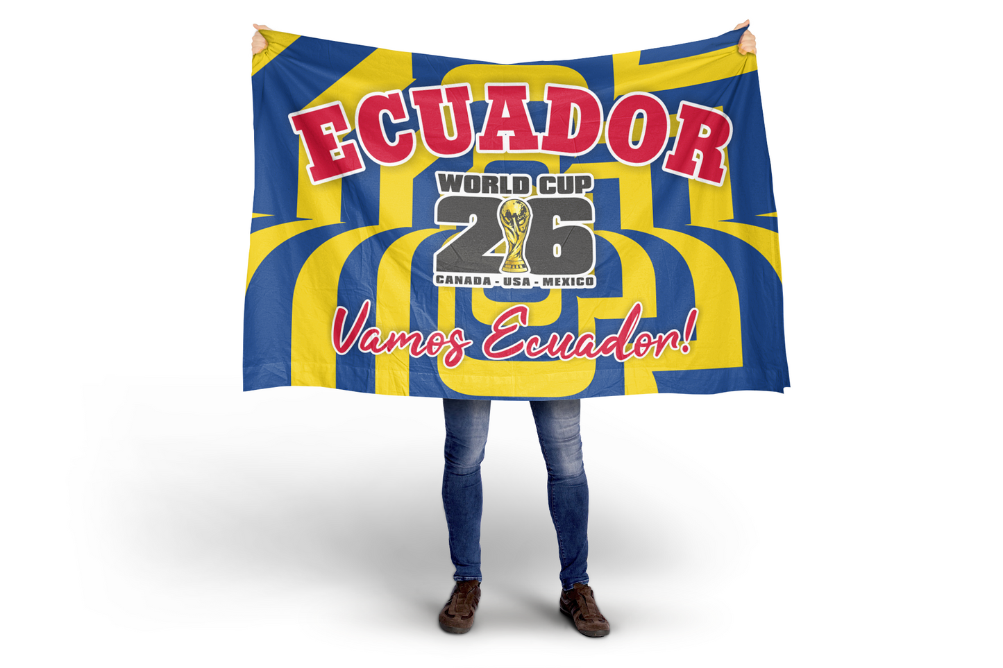 Ecuador World Cup 2026 Football Supporter Flag