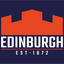 Edinburgh Rugby EST. 1872 Flag Blue and Orange flag.