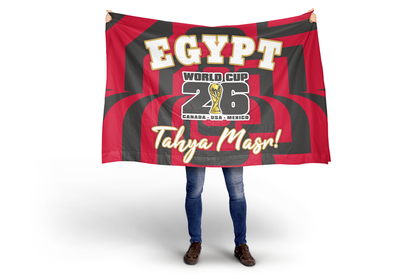 Egypt World Cup 2026 Football Supporter Flag