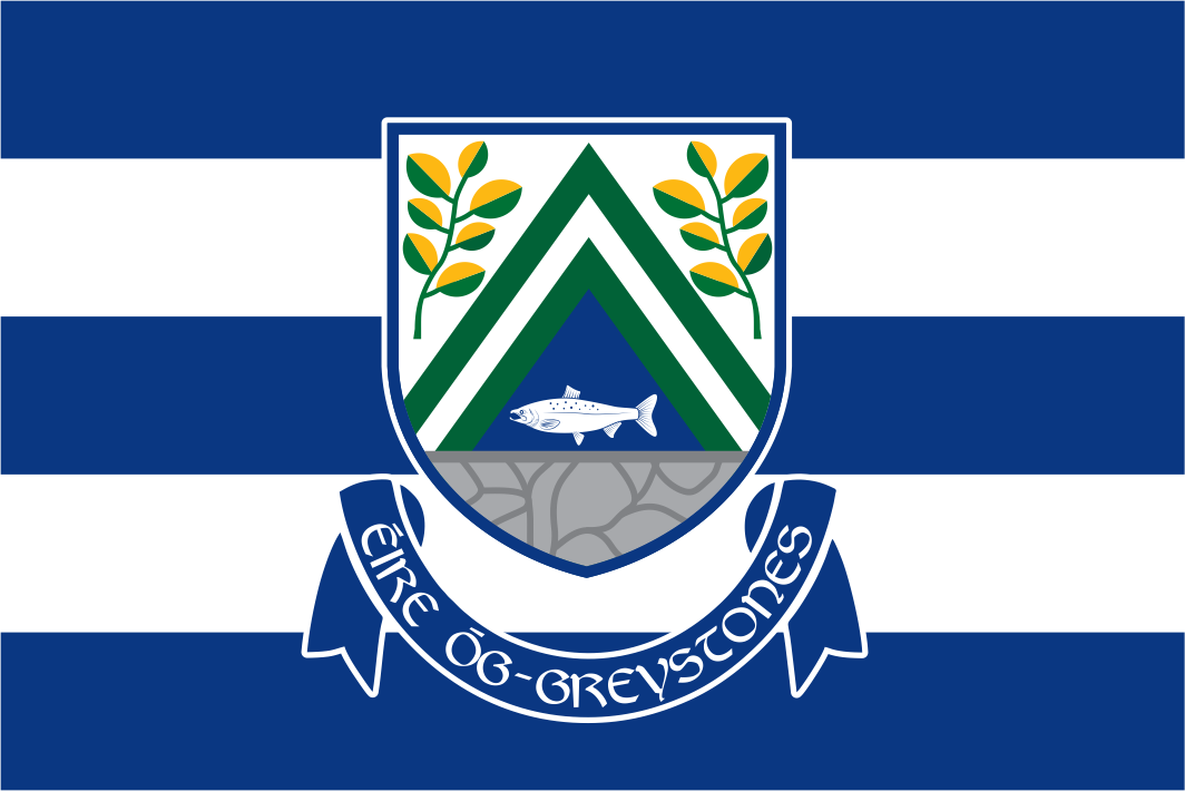 Éire Óg Greystones Striped Club Flag