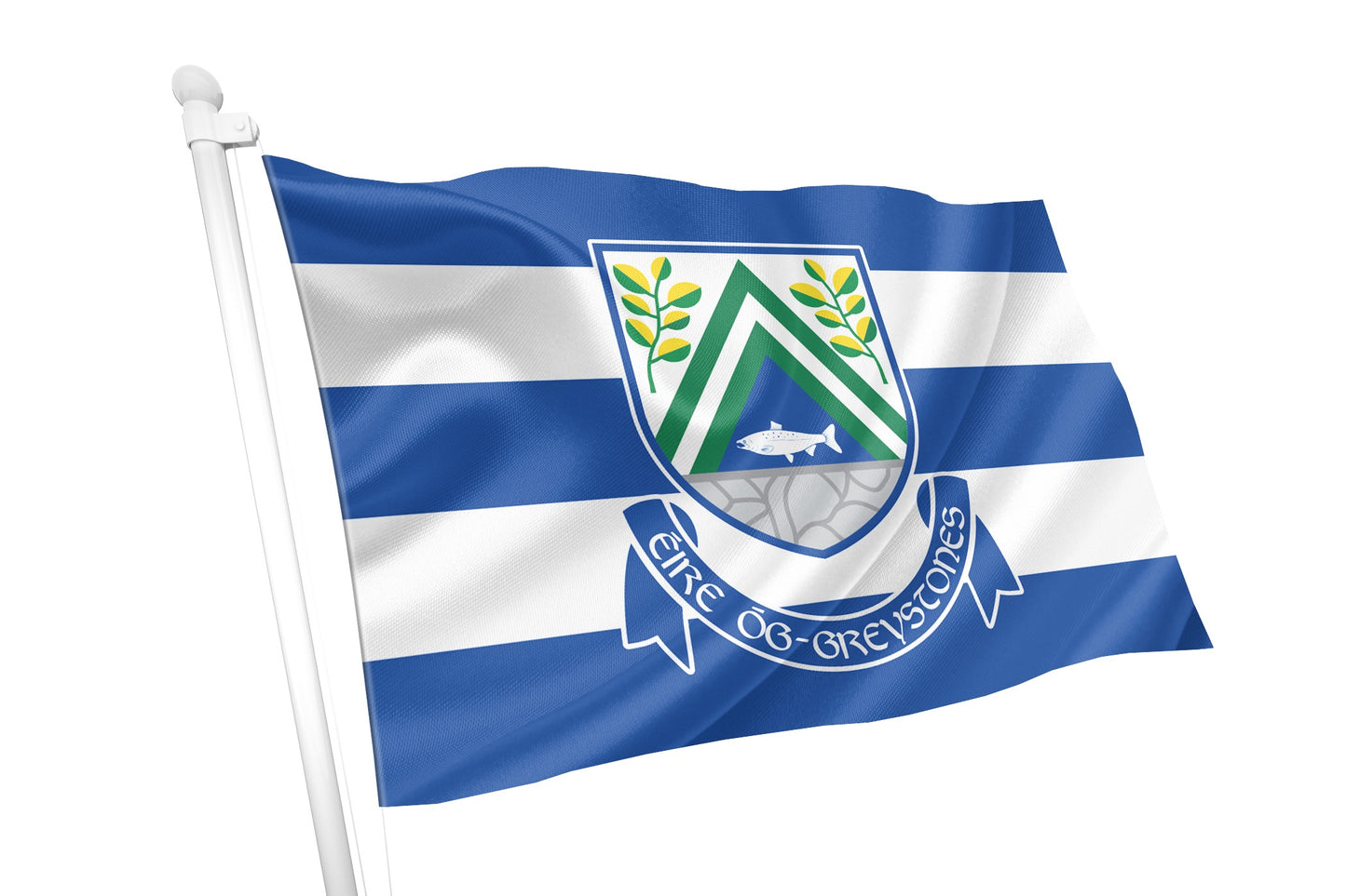 Éire Óg Greystones Striped Club Flag