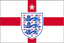 England Football Crest on St Georges Cross Flag