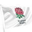 Bandeira com crista de rugby da Inglaterra