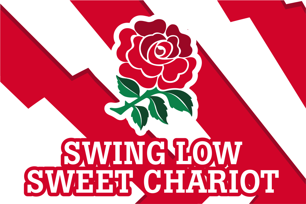 Bandeira com crista de rugby da Inglaterra