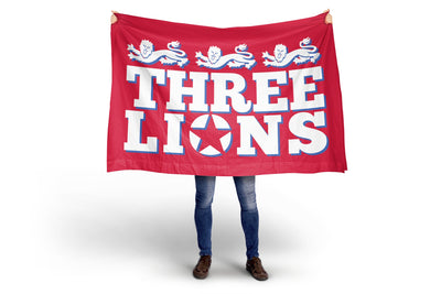 England ''Three Lions'' Football Flag