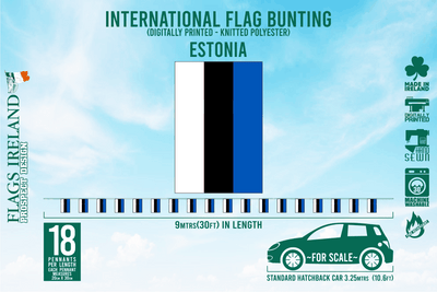 Estonia Flag Bunting