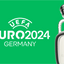 Euro 2024 Green Background Trophy Flag