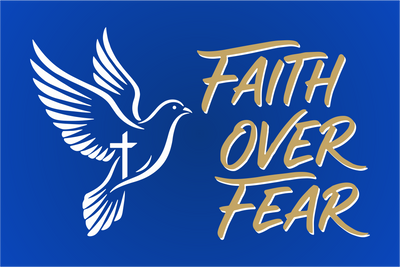Faith Over Fear Dove Flag