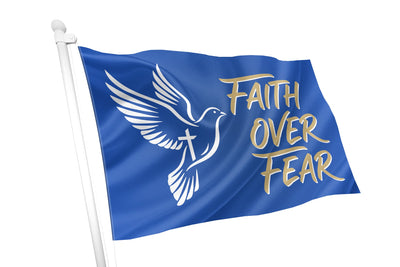 Faith Over Fear Dove Flag