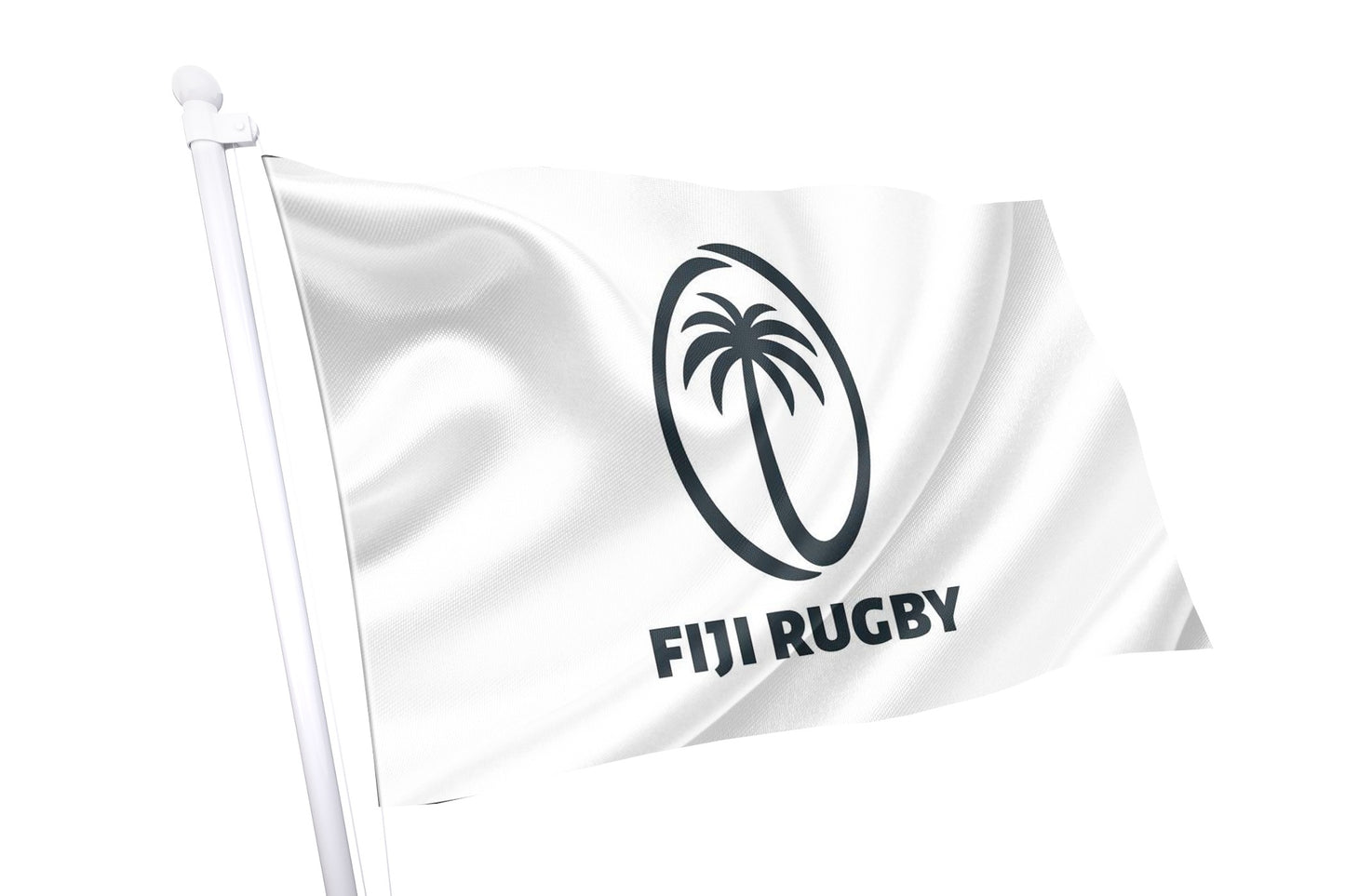 Bandeira com crista de rugby de Fiji