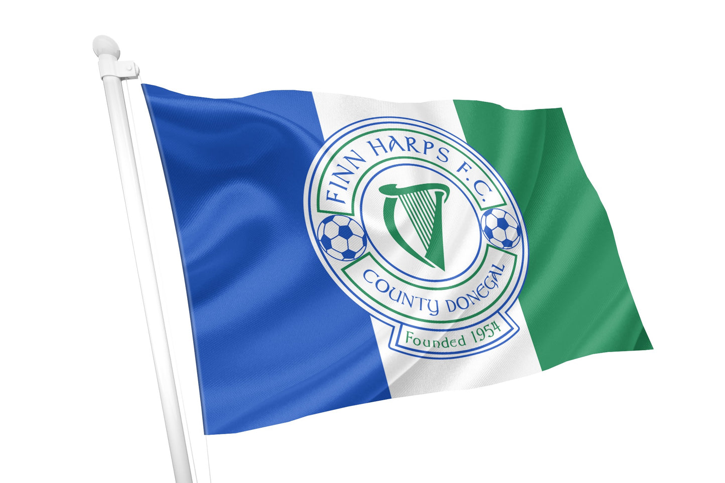 Finn Harps Football Club Tri Colour Flag