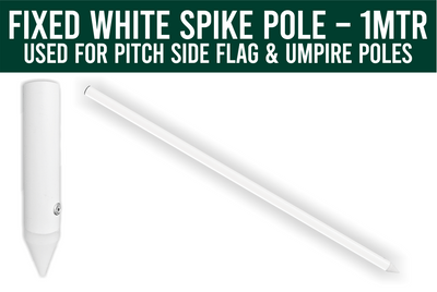 Fixed(Rigid) White Spike Pole - 1mtr