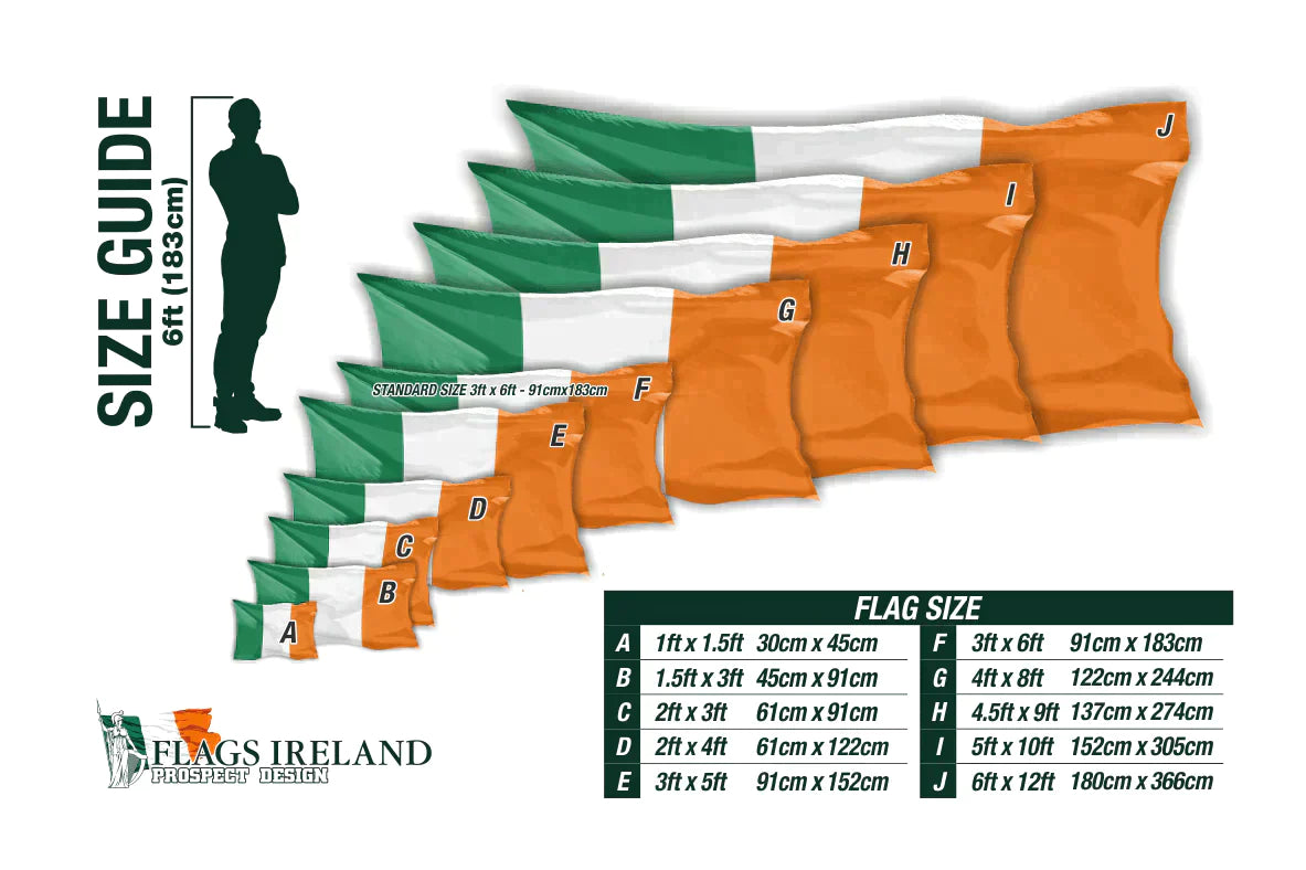 Flags Ireland Size Guide