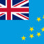 Tuvalu National Flag. a low-lying, independent island nation in the South Pacific (near Hawaii/Australia)