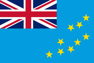 Tuvalu National Flag. a low-lying, independent island nation in the South Pacific (near Hawaii/Australia)