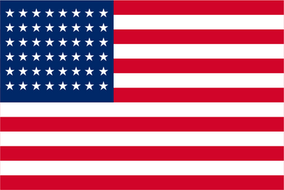 1912–1959 USA Flag