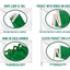 Euro 2024 Logo Flag - Green Background & Multi Coloured Edging