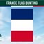 Wimpelkette mit Frankreich-Flagge