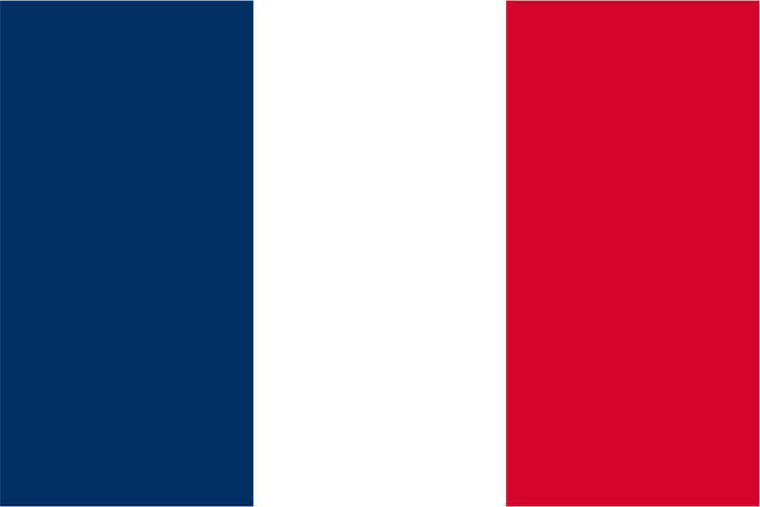 Handschwenkende Flagge Frankreichs