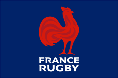 France Rugby Crested Flag
