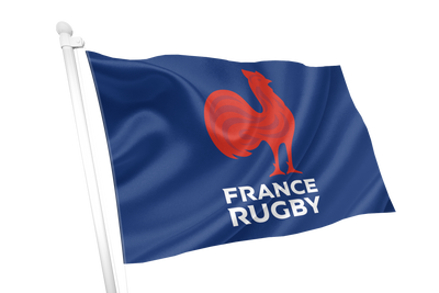 France Rugby Crested Flag