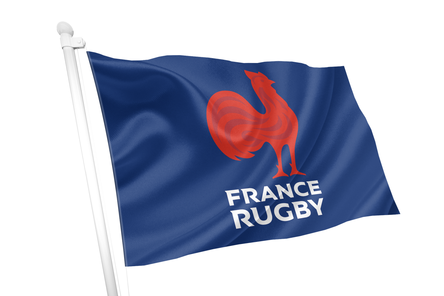 Frankreich-Rugby-Wappenflagge