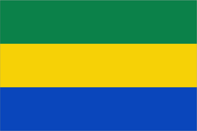 Gabon Handwaver Flag